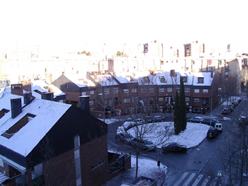 Y veo nevar... hacía mucho que no veía la nieve